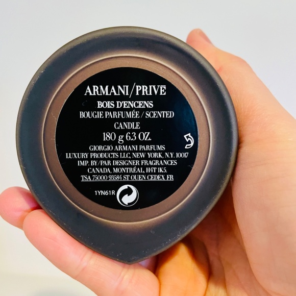 Armani Prive Two Empty Glass Candle Containers Rouge Malachite & Bois D'Encens - Picture 11 of 12